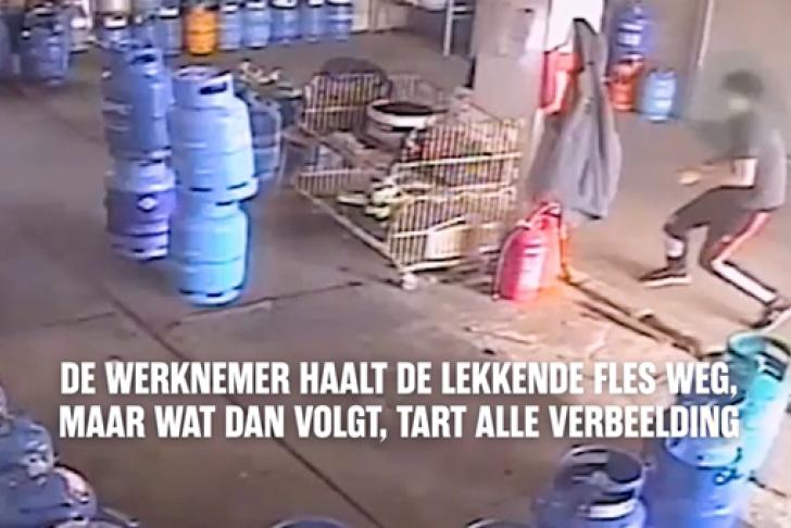 Leren van ongevallen: &#039;klungelige&#039; werknemer steekt gas in brand na lek